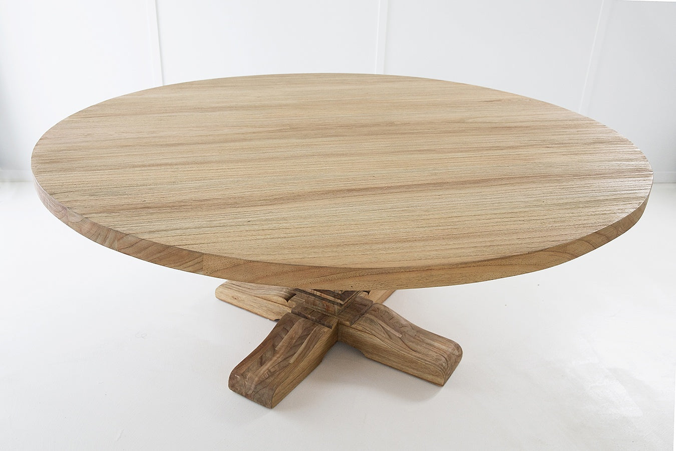 Woollahra Mindi wood Round Pedestal Table